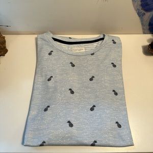 Denim & Flower Blue Short Sleeve Shirt